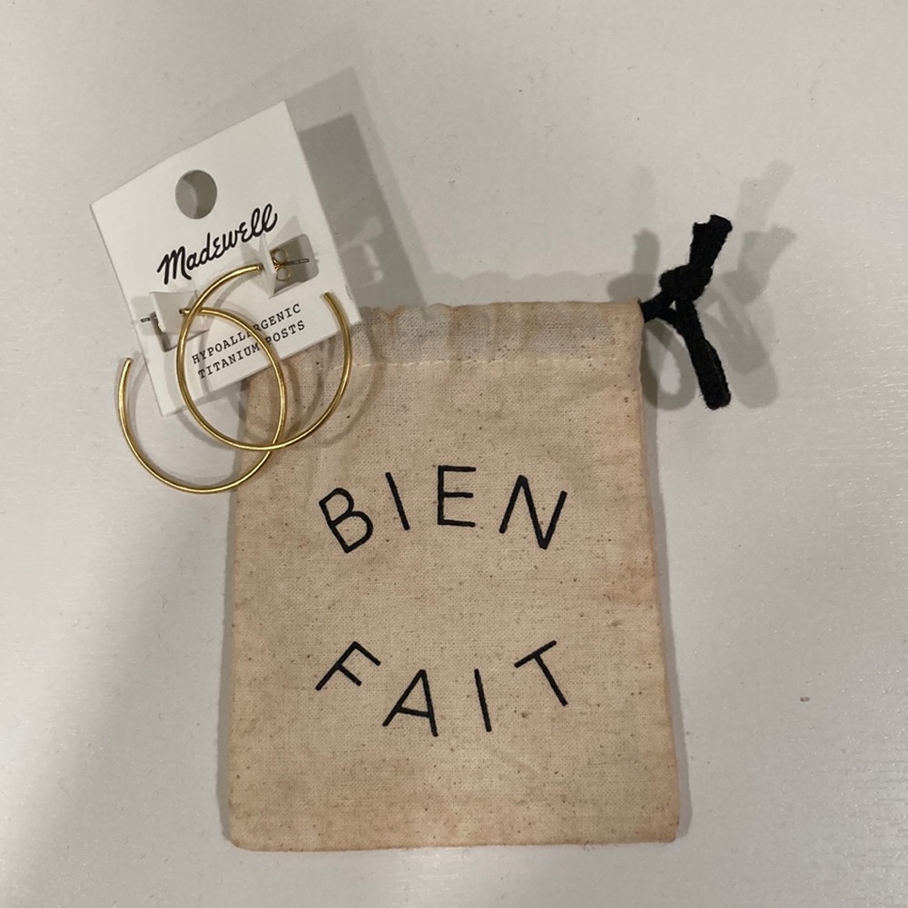 Medium Gold Hoop Earrings